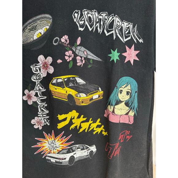 Goat Crew Anime Black Cotton Anime T-Shirt Size S - MINT - Picture 4 of 8